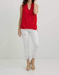 Joseph Ribkoff - V-neck Sleeveless Pullover