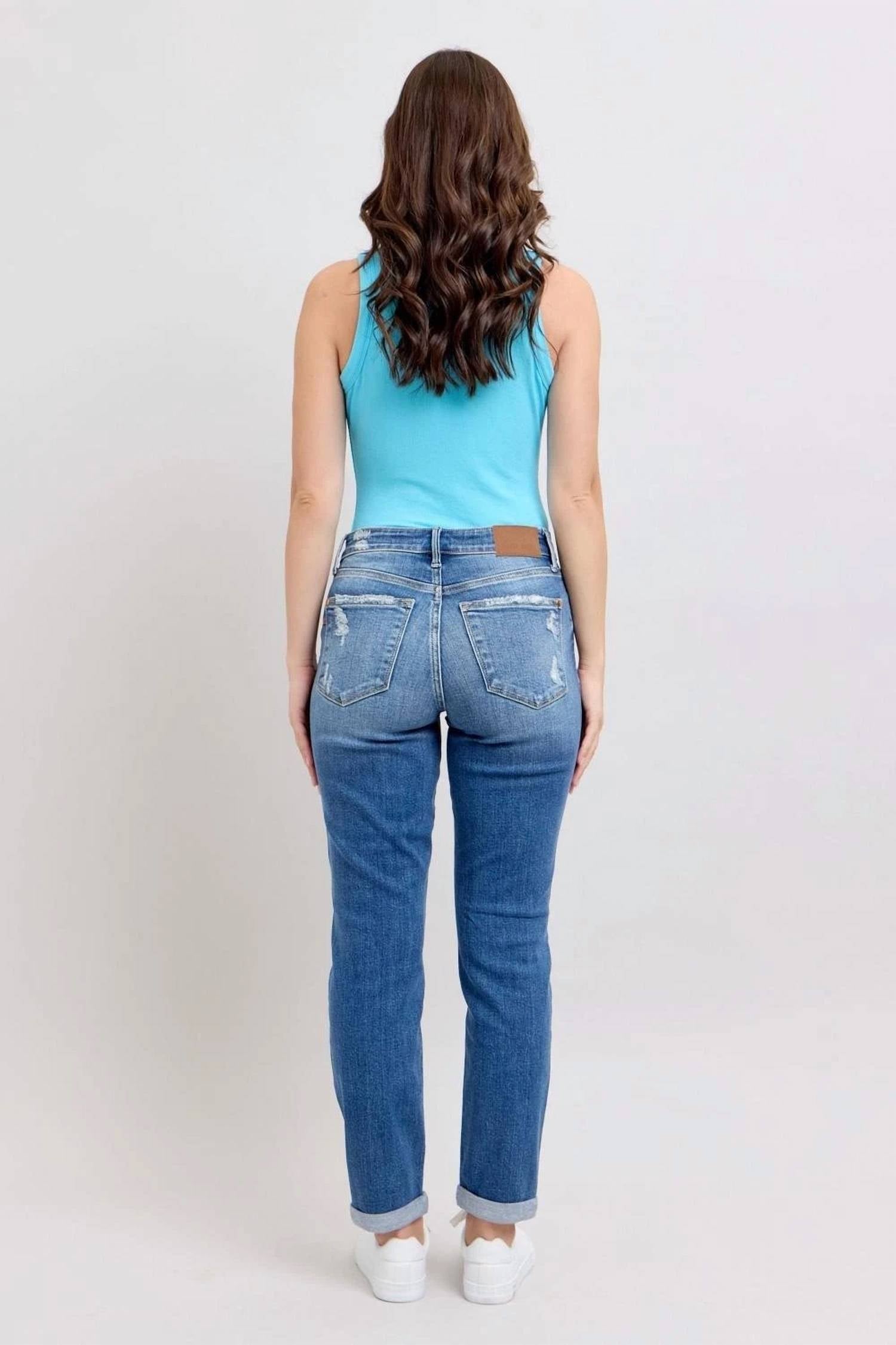Judy Blue - Boyfriend Button Fly Jeans