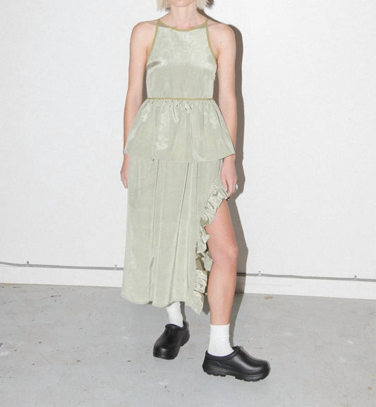 Kkco - Peplum Wrap Apron Skirt