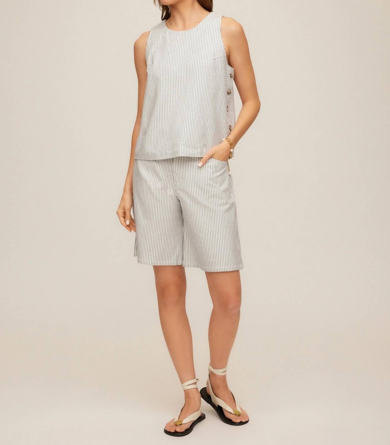 Fifteen Twenty - Women's Clarice Side Button Top