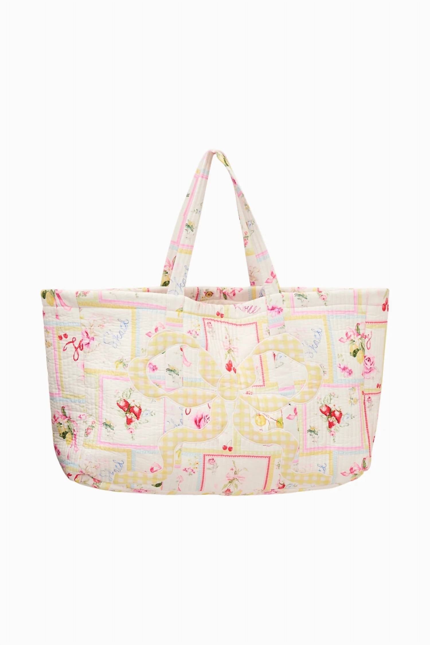 Loveshackfancy - Women's Cyndi Fruit Print Tote Bag