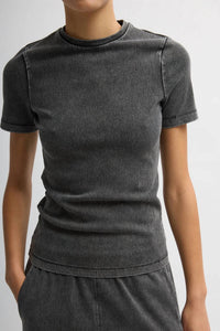 Tibi - Stretch Denim Baby Tee