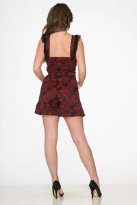 Orchid Bloom - Brocade Lace Detail Romper