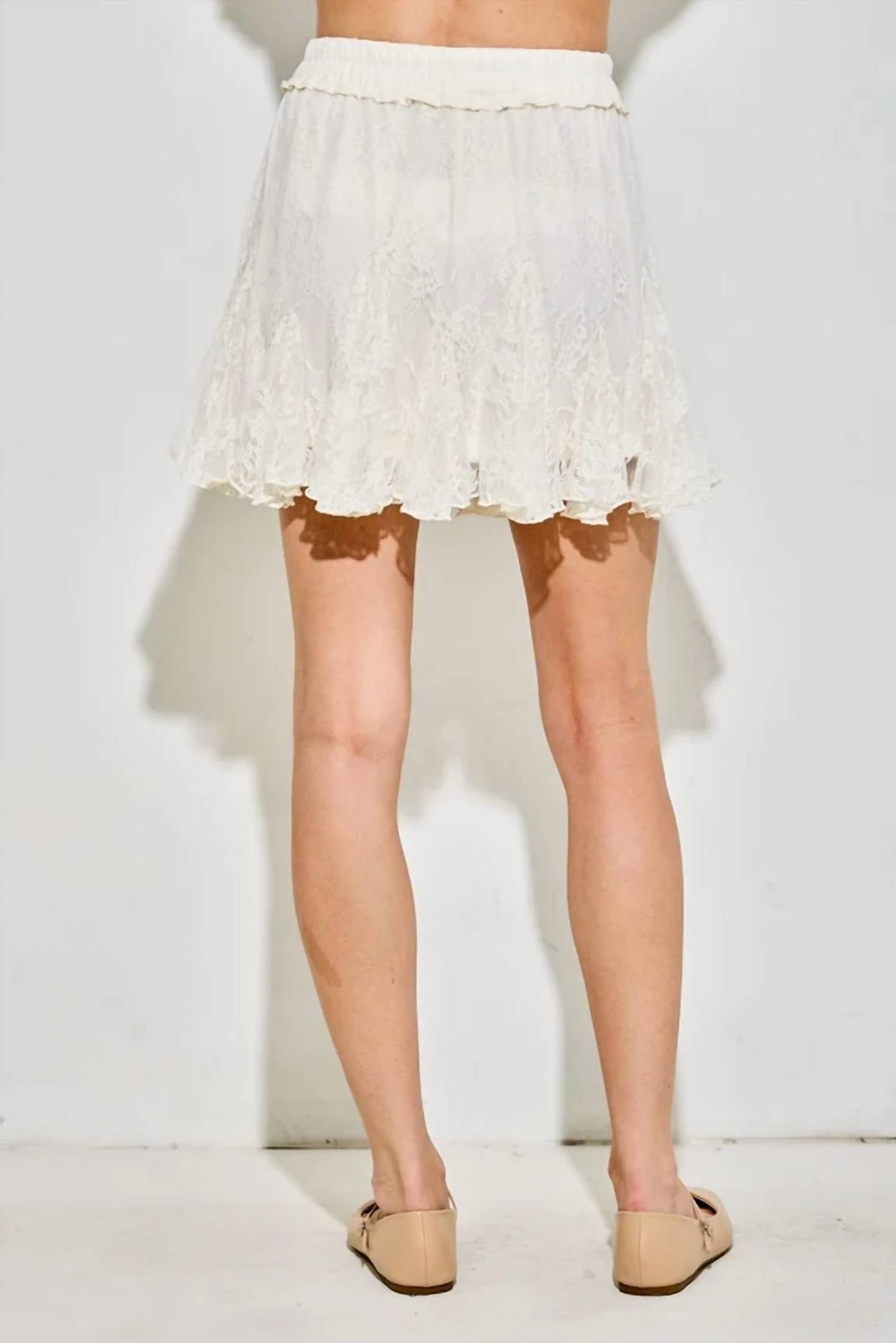 Baevely By Wellmade - Whispered Mini Skirt