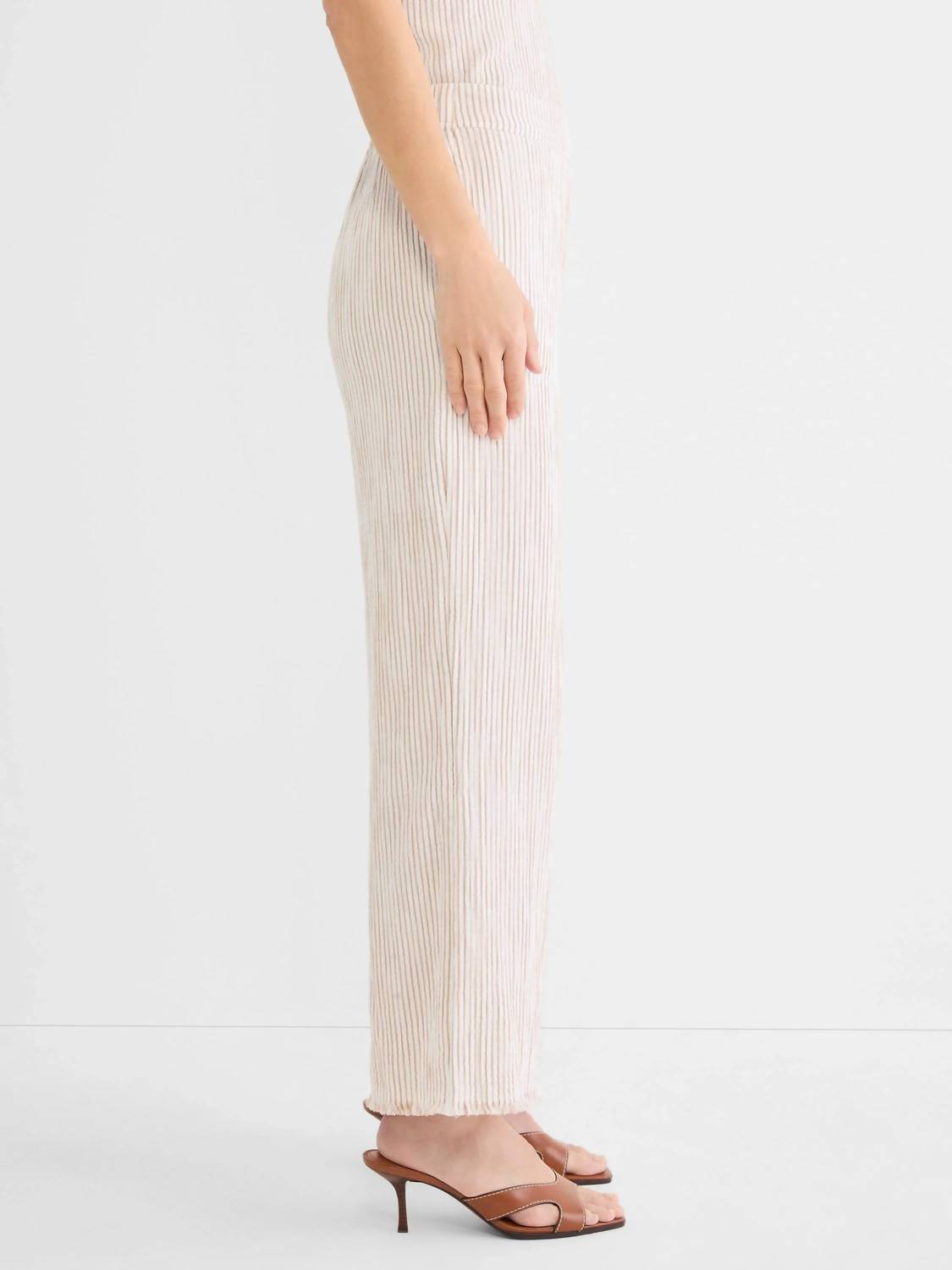 Nic + Zoe - Pinstripe Gauze Wide Leg Pant