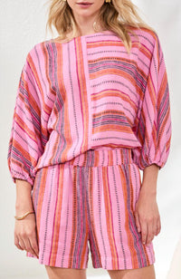 TRIBAL Pull On Short in pink - women's shorts - view 4