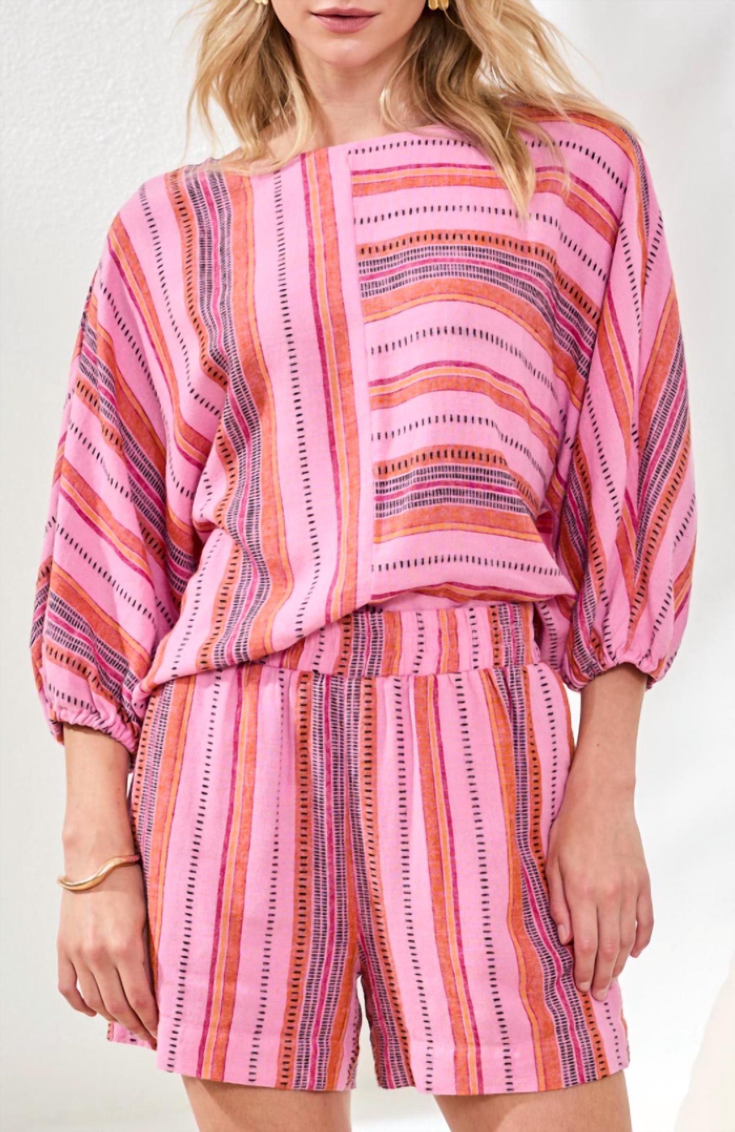 TRIBAL Pull On Short in pink - women's shorts - view 4