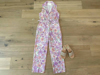 Skies Are Blue - Days Gone By Floral Jumpsuit