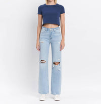 Vervet By Flying Monkey - 90'S VINTAGE SUPER HIGH RISE FLARE JEANS