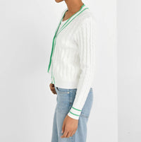 J. Society - Cable Varsity Cardigan