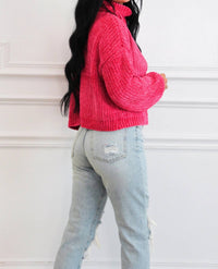 Zenana - Winter Wishes Chenille Turtleneck Sweater