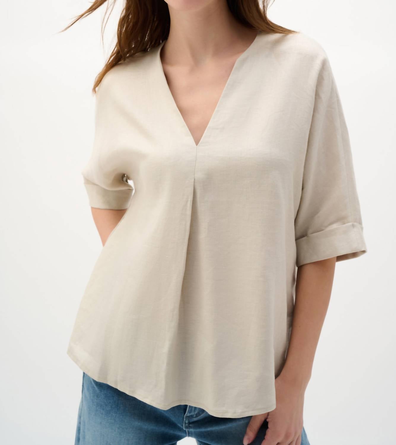 Joseph Ribkoff - LINEN SUBTLE SHEEN TOP