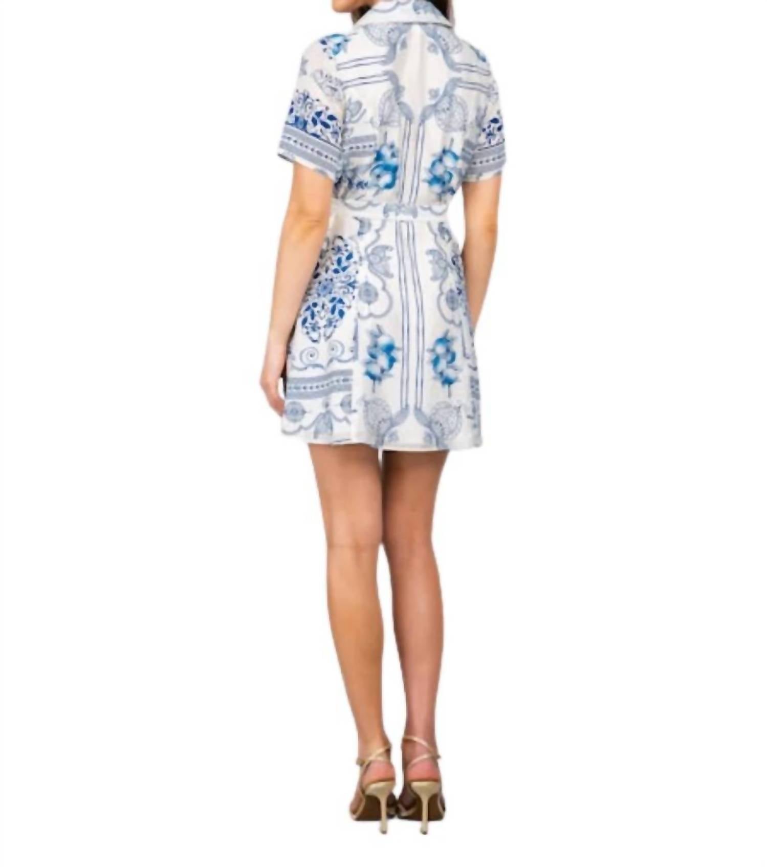 Lavender Brown - Marlee Mini Dress With Removable Belt