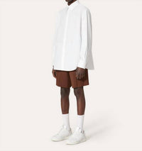 Valentino - Embroidered Cotton Shirt Jacket