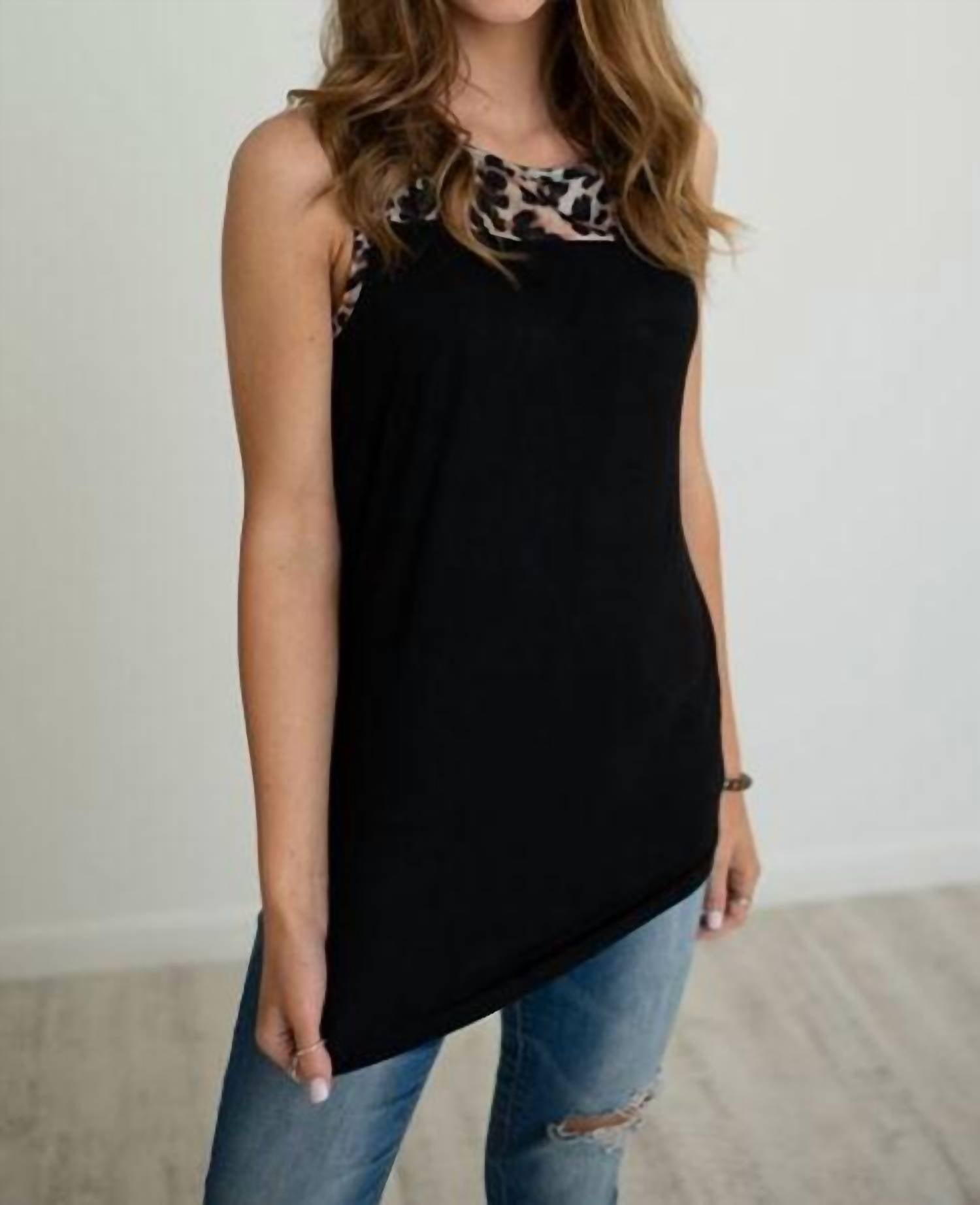 Shirley Stone - Leopard Sleeveless Tank Top