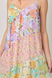 Mystree - Print Mixed Maxi Dress
