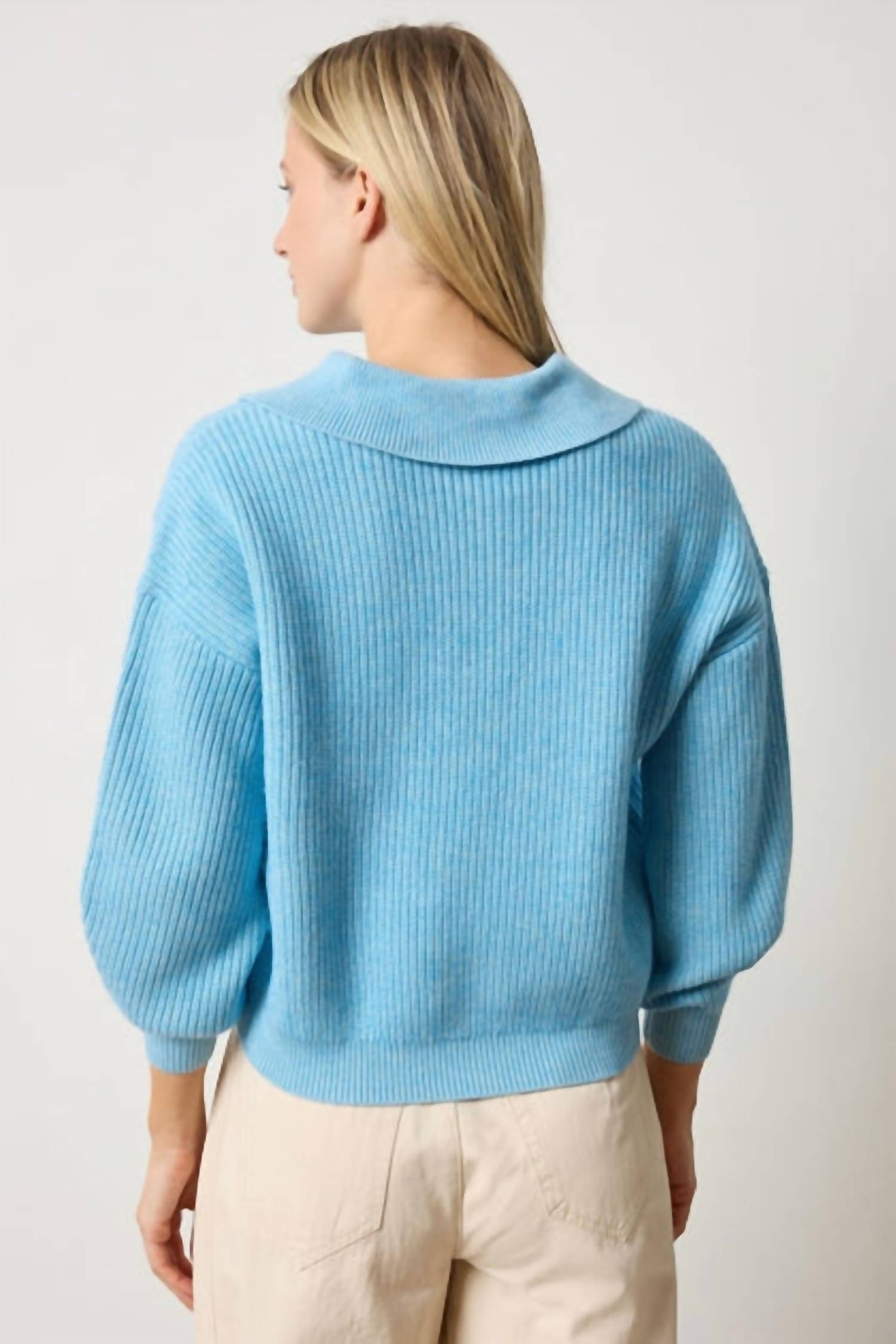 Lilla P - Keyhole Ribbed Sweater