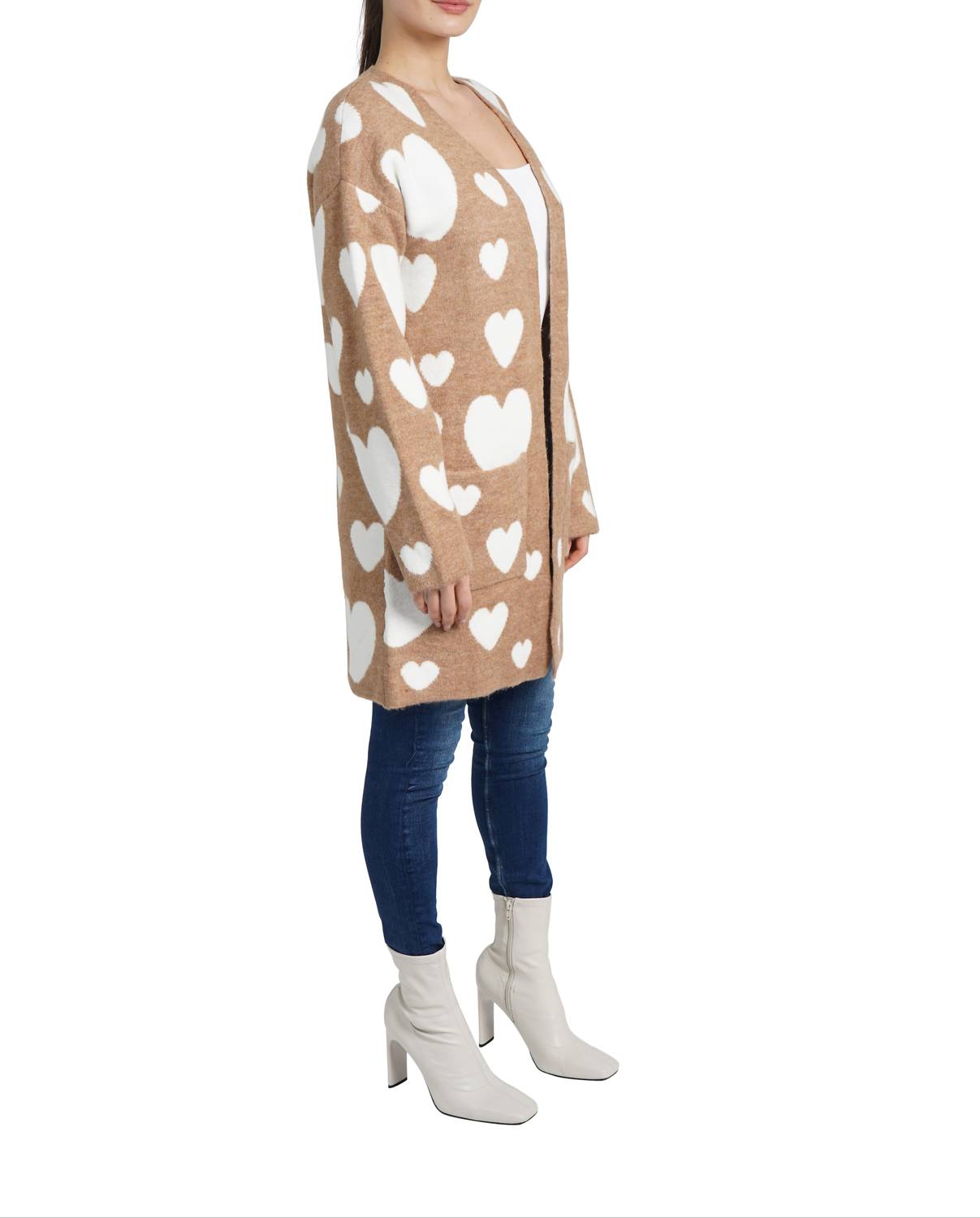 Love Token - Hearts Long Sleeve Cardigan