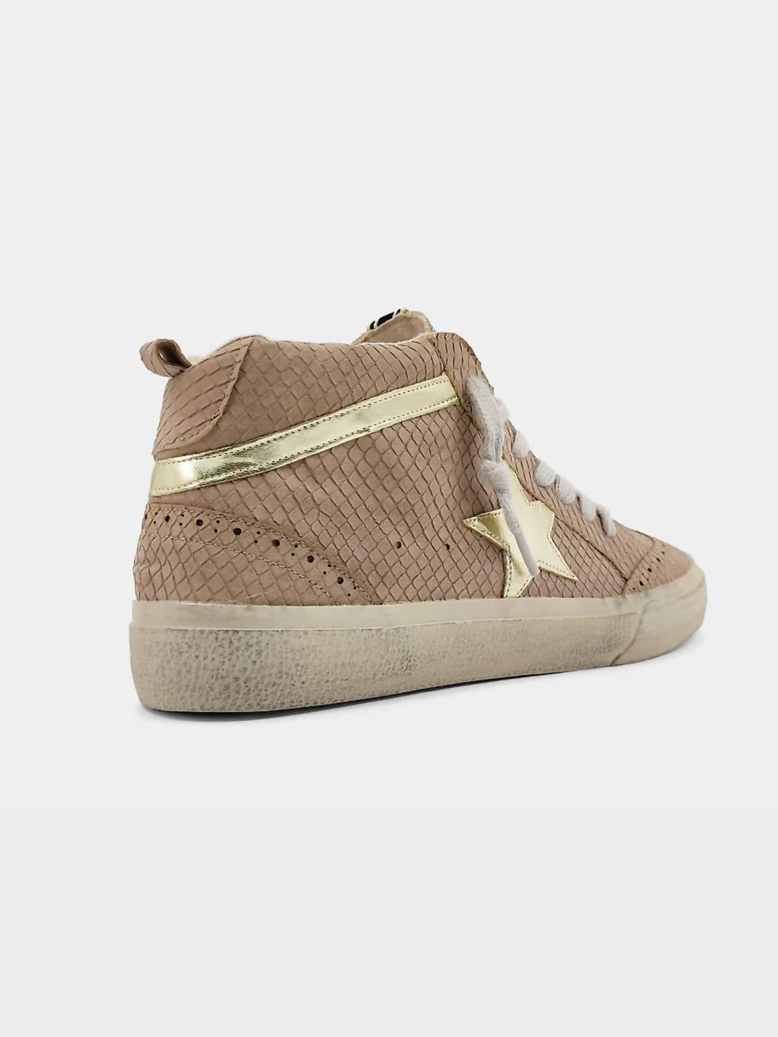 SHU SHOP Women's Paulina High Top Sneaker in taupe - women's sneaker - view 4