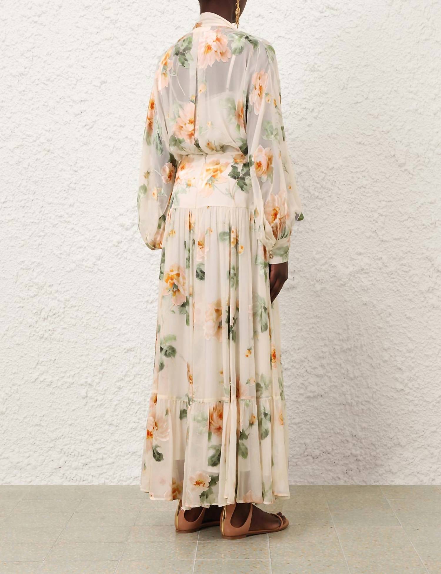 Zimmermann - Carousel Burnout Midi Skirt