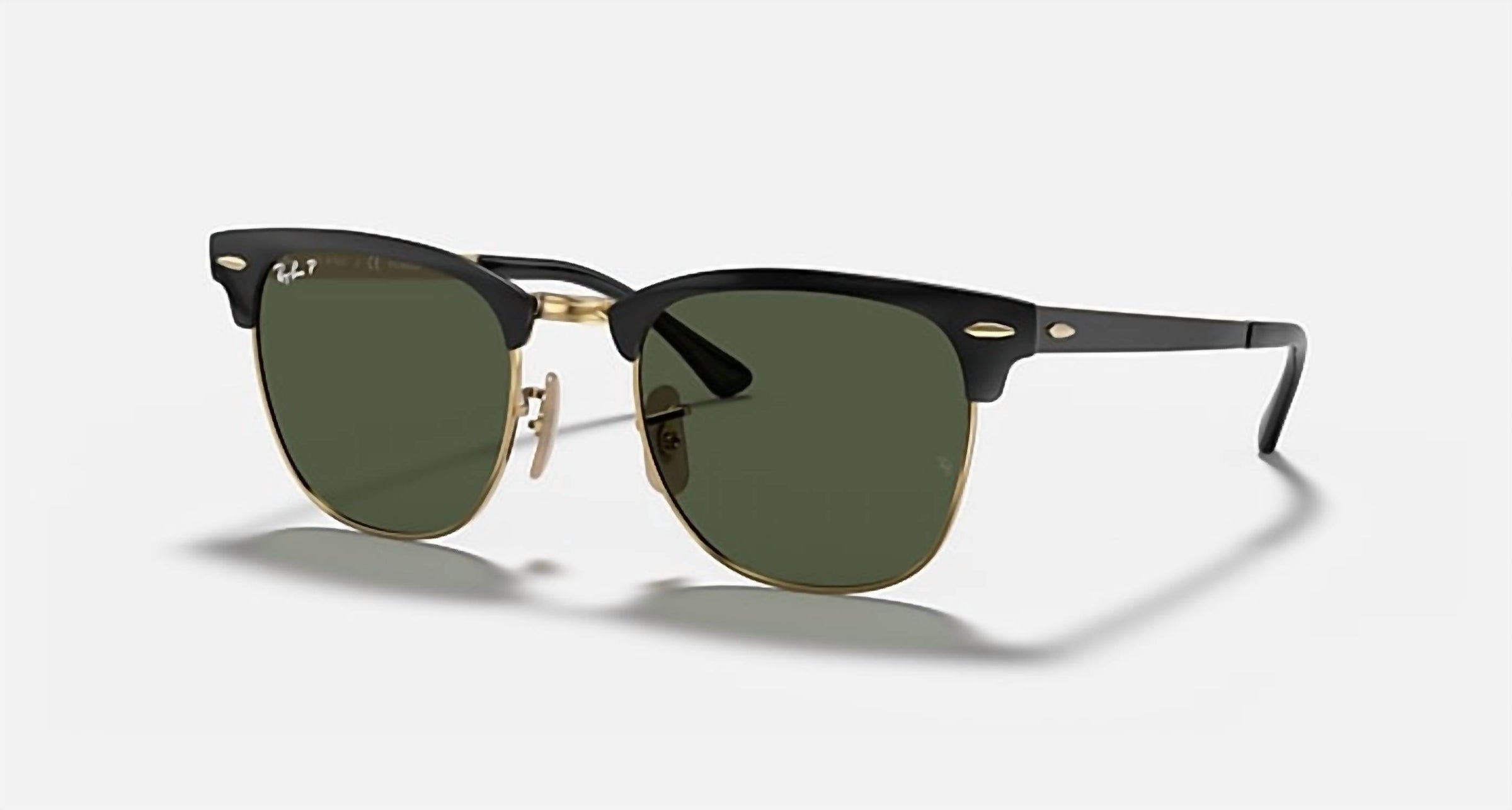 Ray Ban - Clubmaster Metal Polarized Sunglasses Rb3716 187/58