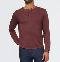 Duer - Purepima Vintage Henley Long Sleeve Shirt