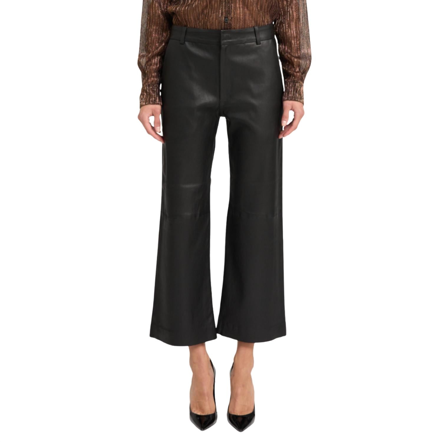 Sprwmn - Leather Cropped Trousers