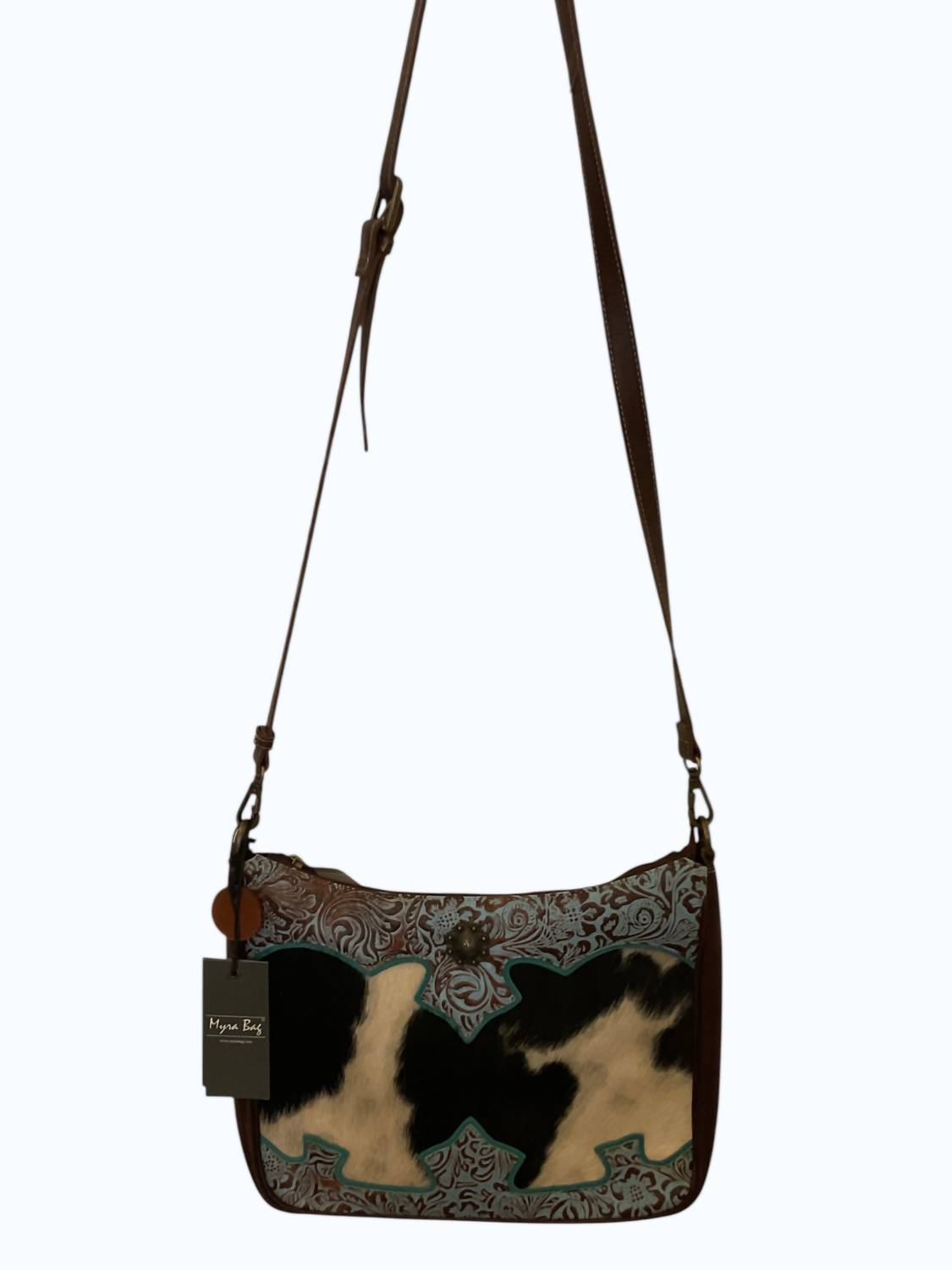 Myra - Women's Andean Leather Hairon Bag