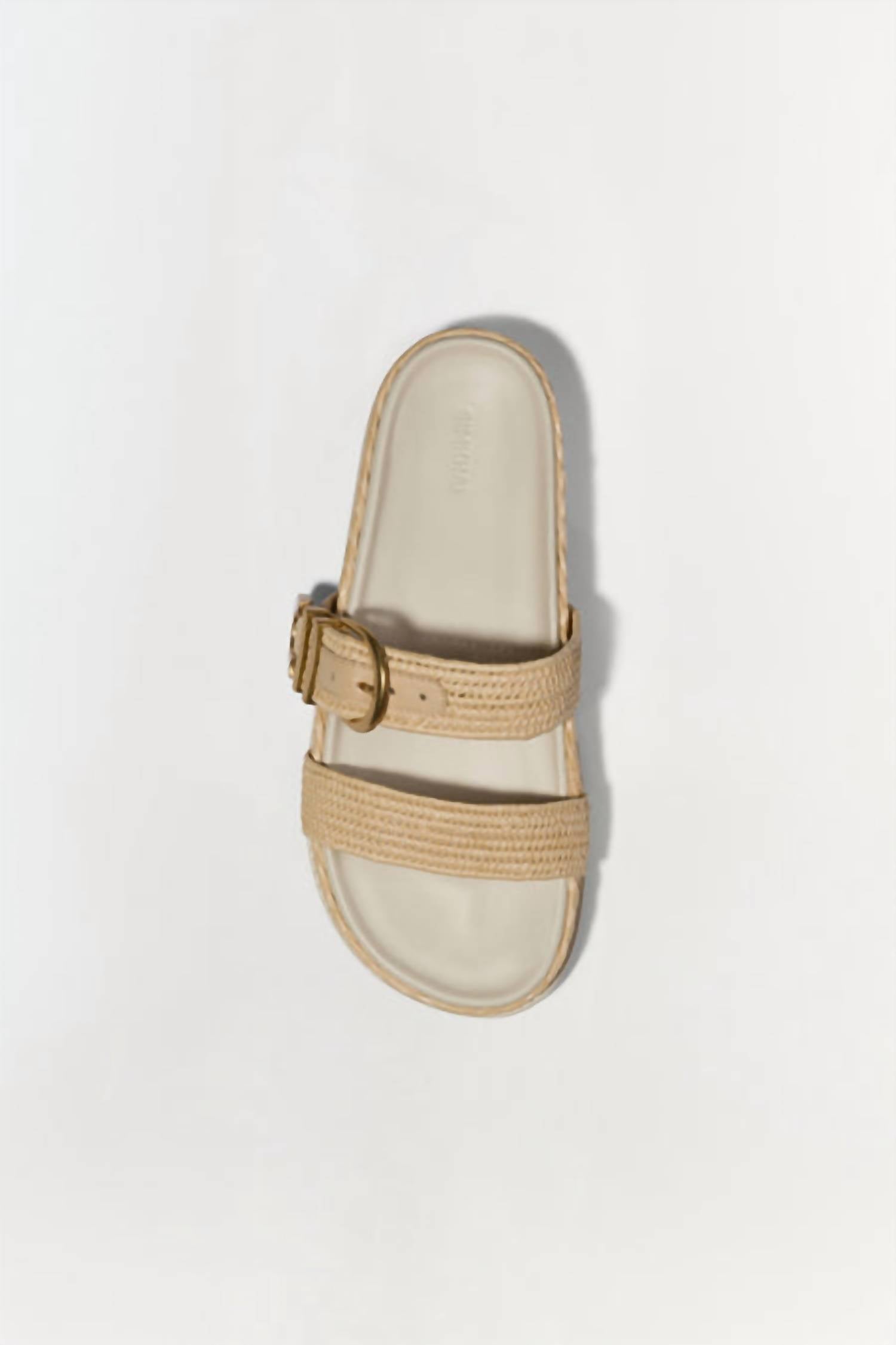 Simkhai - Women's Aida Raffia Buckle Sandal