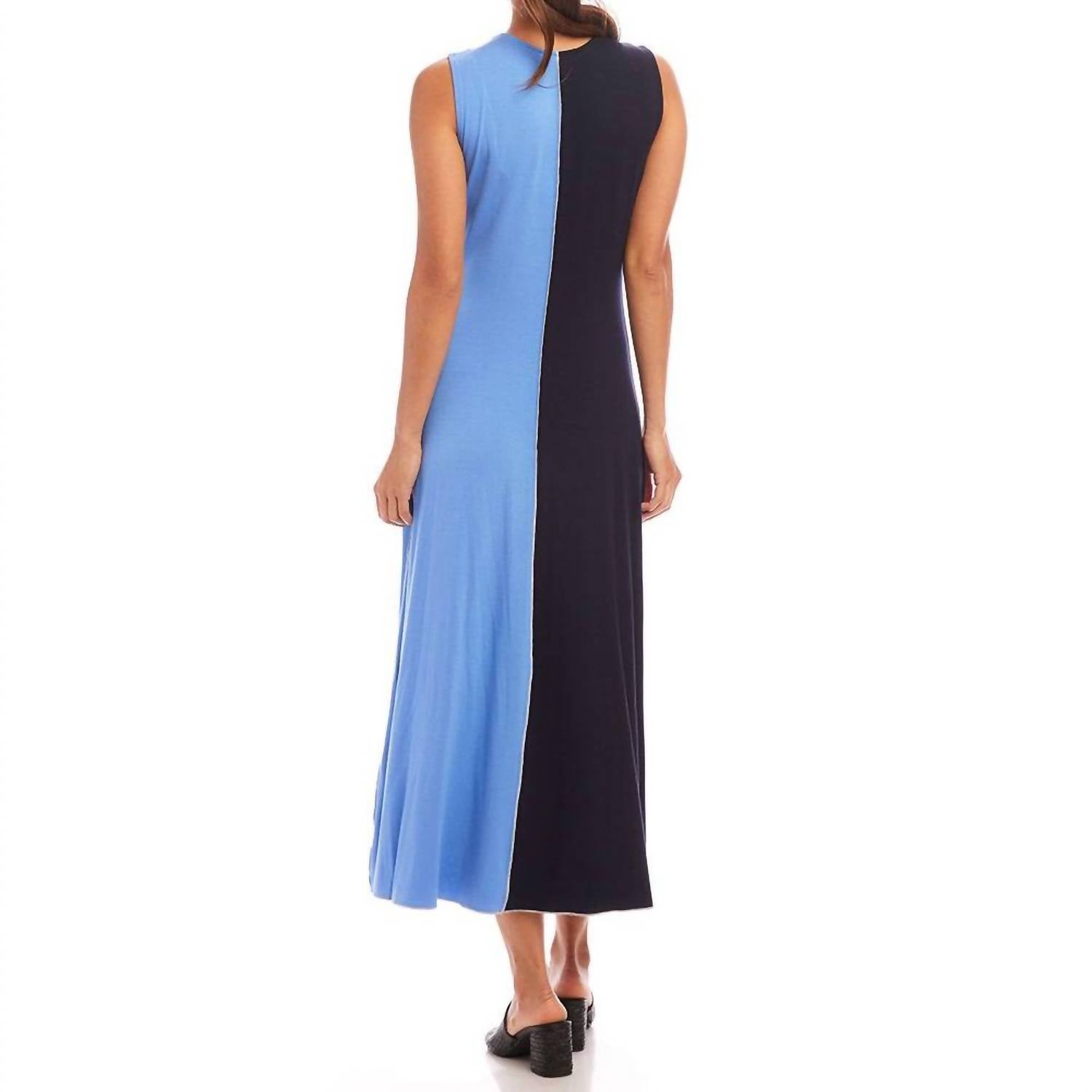 Karen Kane - Women's Sleeveless Colorblock Midi Dress