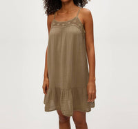 Michael Stars - Emree Crochet Trim Mini Dress