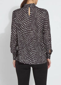 Lysse - Topacio Embellished High Neck Satin Blouse