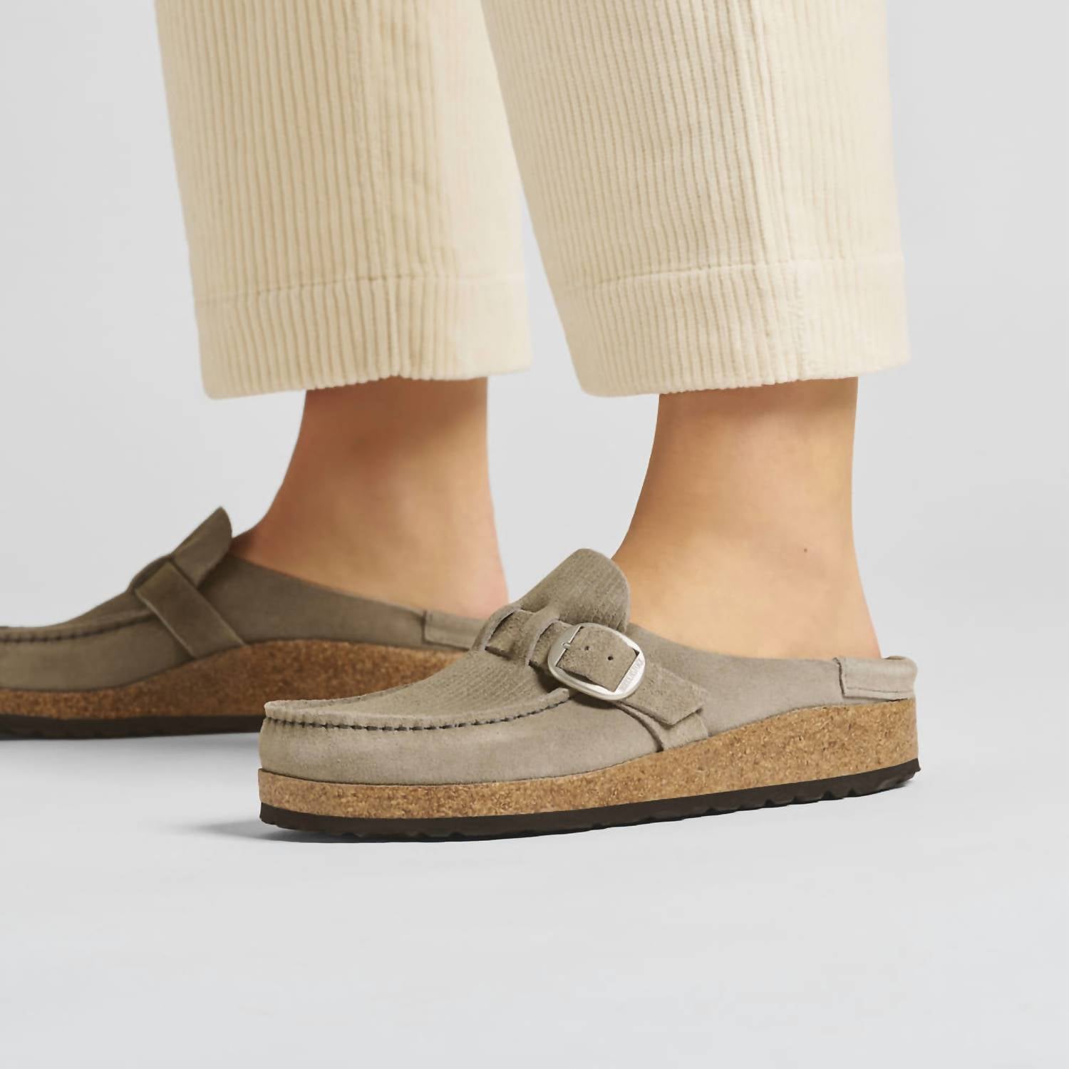 Birkenstock - Unisex Buckley Suede Embossed Narrow Clogs