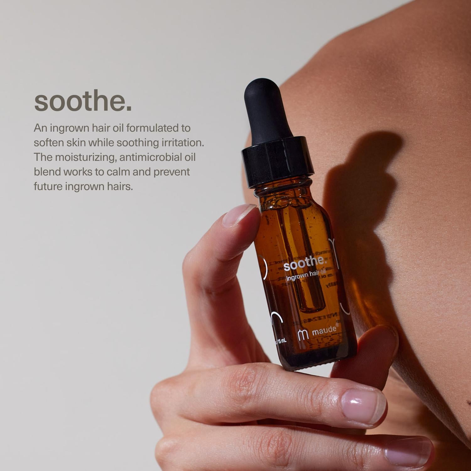 Maude - Soothe - Ingrown Hair Oil Lavender And Lemongrass - 15 Ml