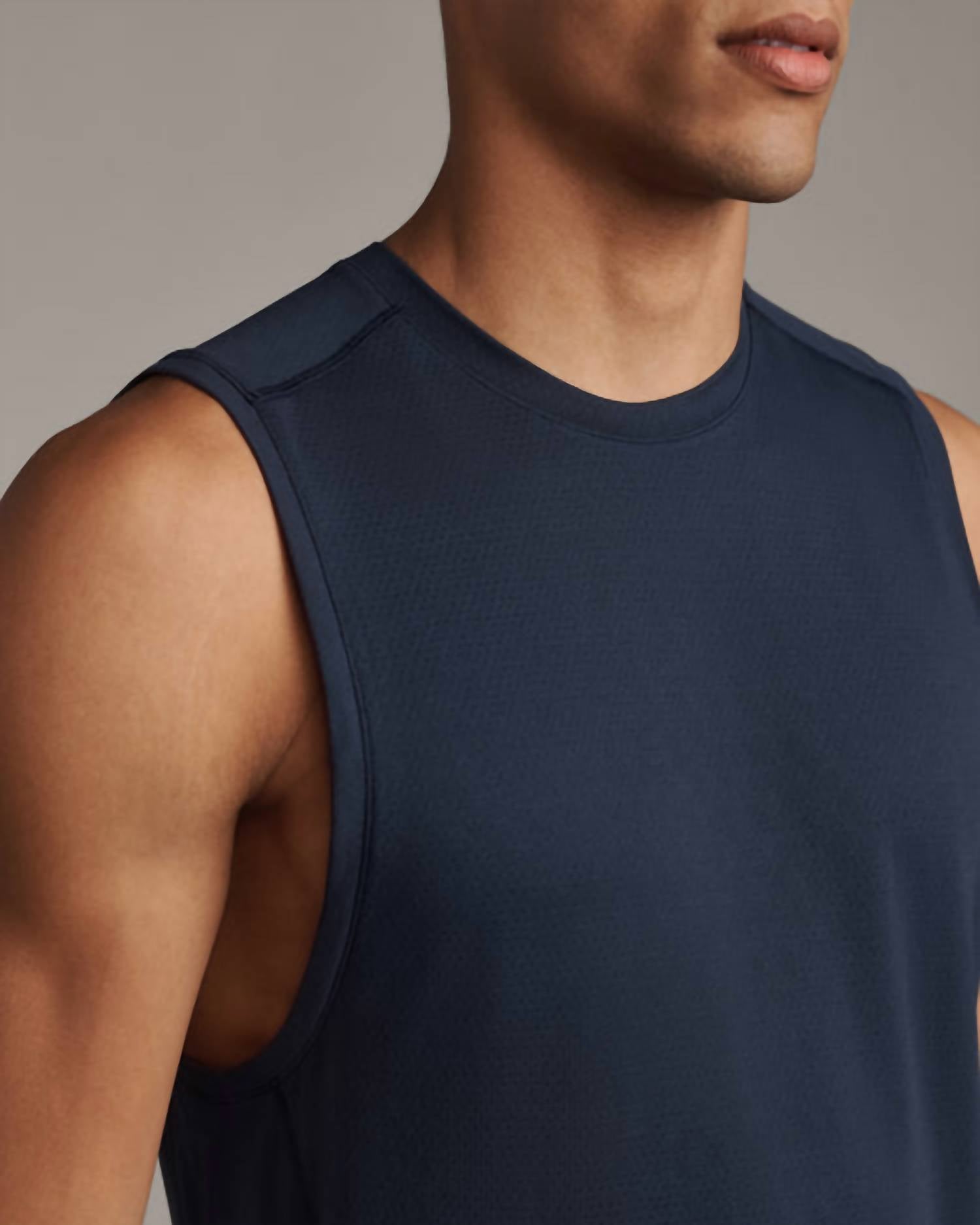RHONE Invictus Training Tank Top in navy - men's tank top - view 4