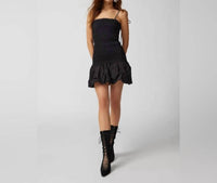 En Saison - Concorde Smocked Bubble Hem Mini Dress