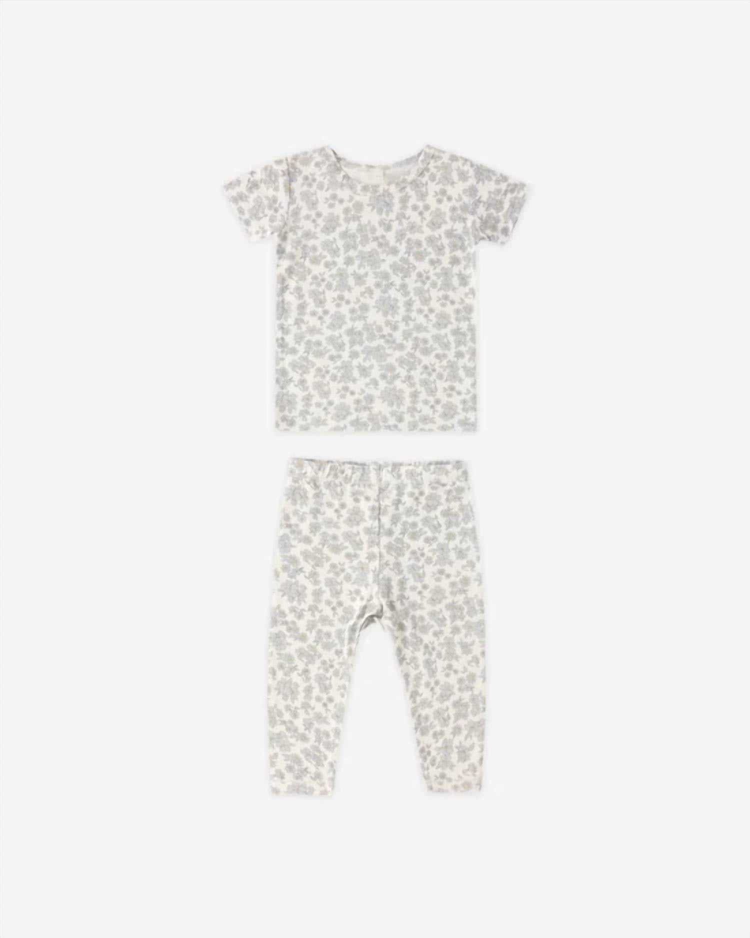 Quincy Mae - Girls Bamboo Short Sleeve Pajama Set
