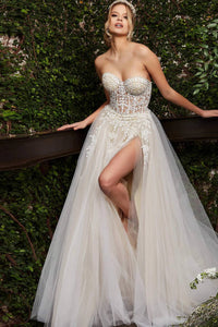 Jovani - Corset Bodice Bridal Gown