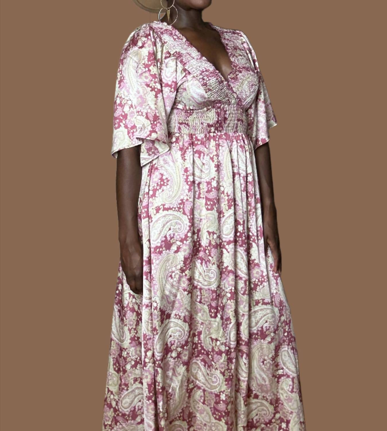 Mittoshop - Belah Paisley Print Maxi Dress