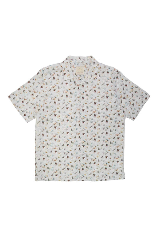 Stitch Note - Flower Linen Shirt