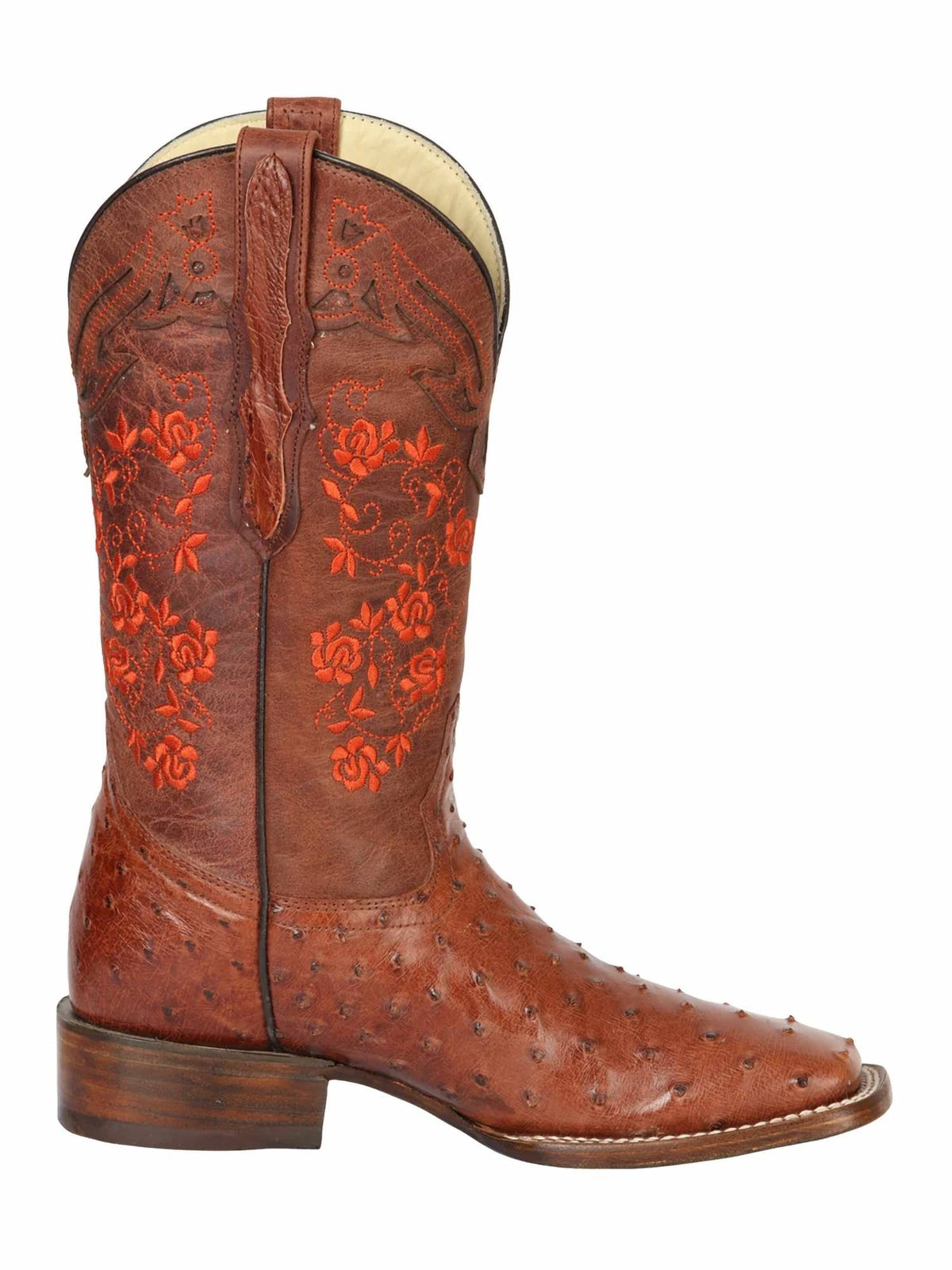 El General Western Wear - Women’s Rose Of Texas Exotic Ostrich Cowboy Boots