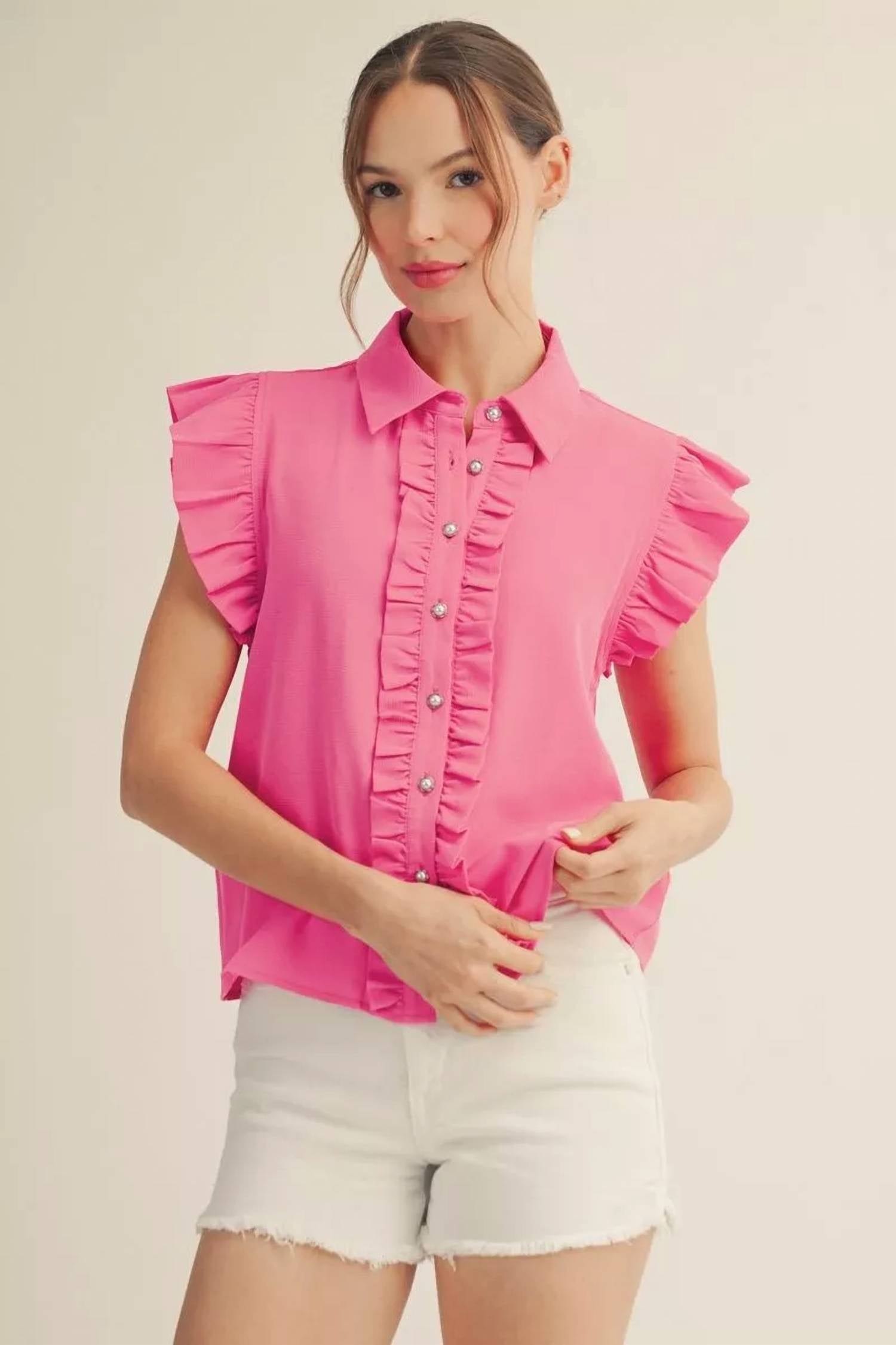 Jodifl - Roosevelt Ruffle Top