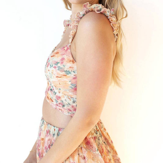 Astr - penn plisse top