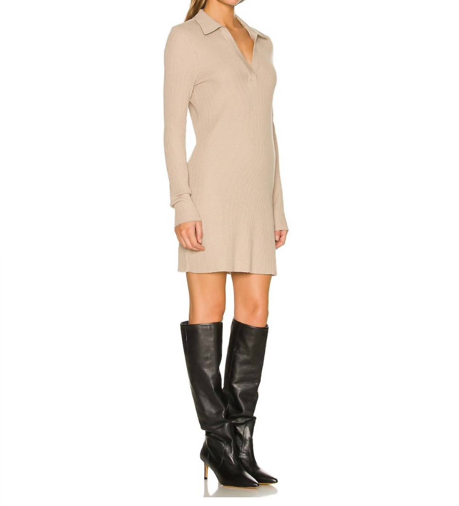 The Range - Jumbo Stark Thermal Polo Mini Dress