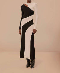 Farm Rio - Cut-out Long Sleeve Midi Dress