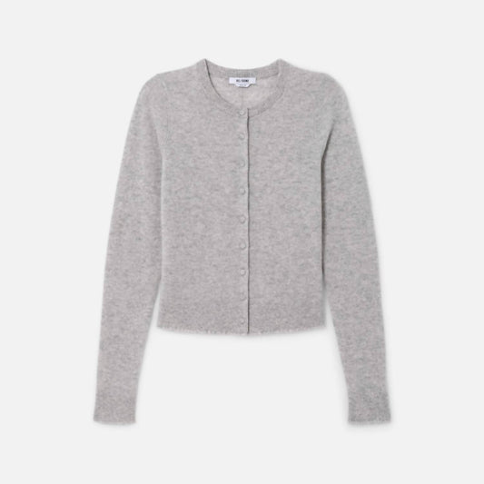 Re/Done - Women's Cashmere Crew Neck Cardigan