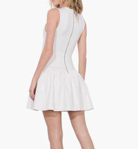 Alice + Olivia - Ella Combo Vegan Mini Dress