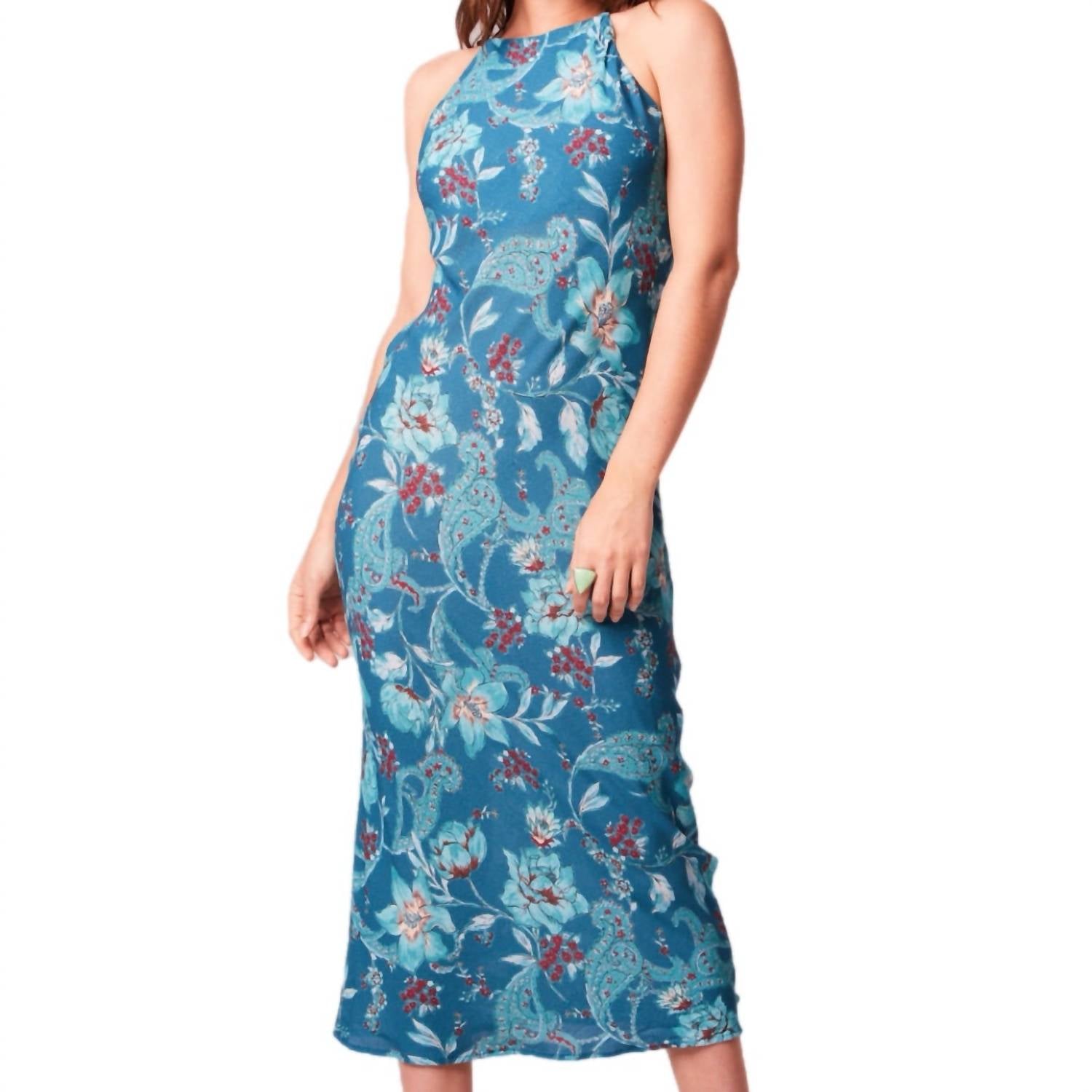 Band Of The Free - Audette Floral Sleeveless Midi Dress