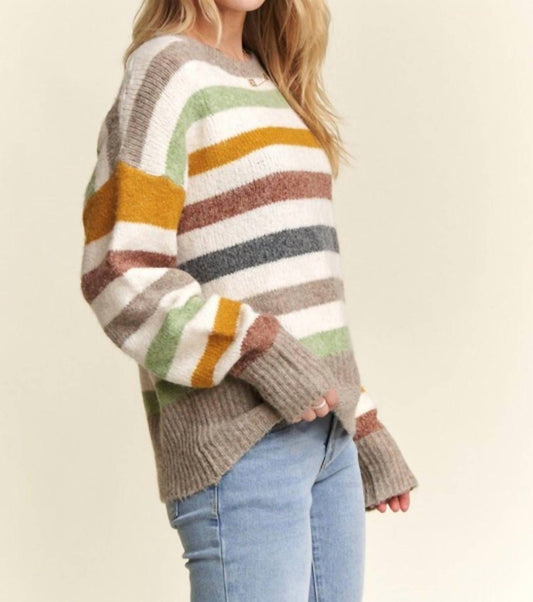 Adora - Multicolor Stripe Sweater