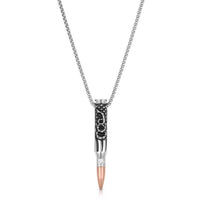 Montana Silversmiths Men's We The People Bullet Necklace in silver - men's jewelry